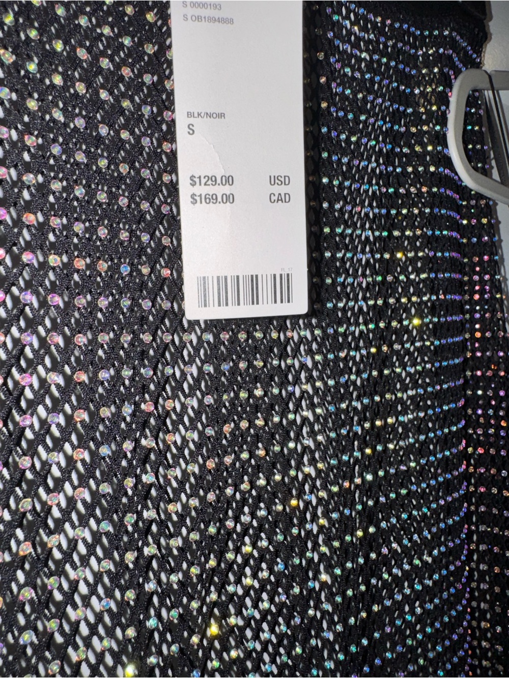 Urban Outfitters -silence + noise Black Sheer Midi Skirt with Multicolor Beading - Picture 5 of 6